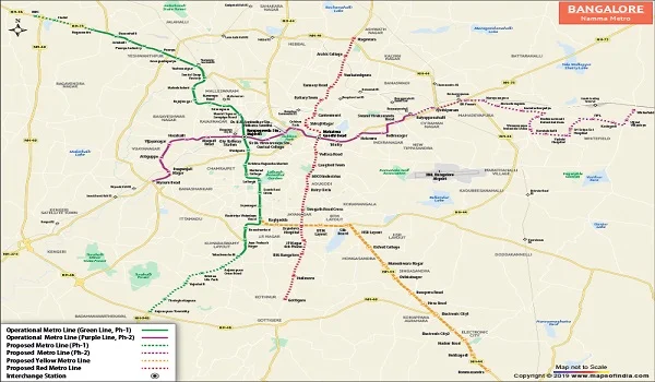 Bangalore Metro Maps And Route